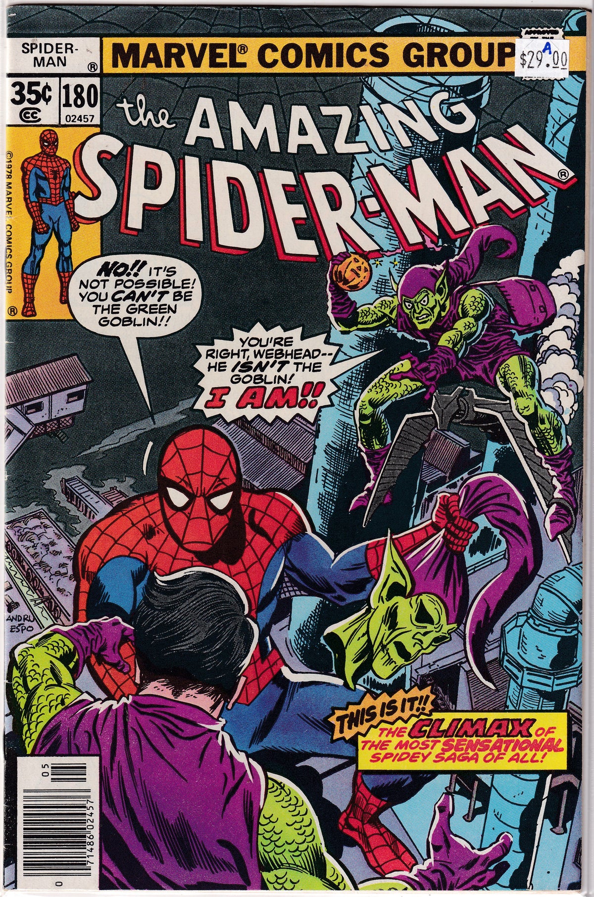 Amazing Spider-Man #180 A