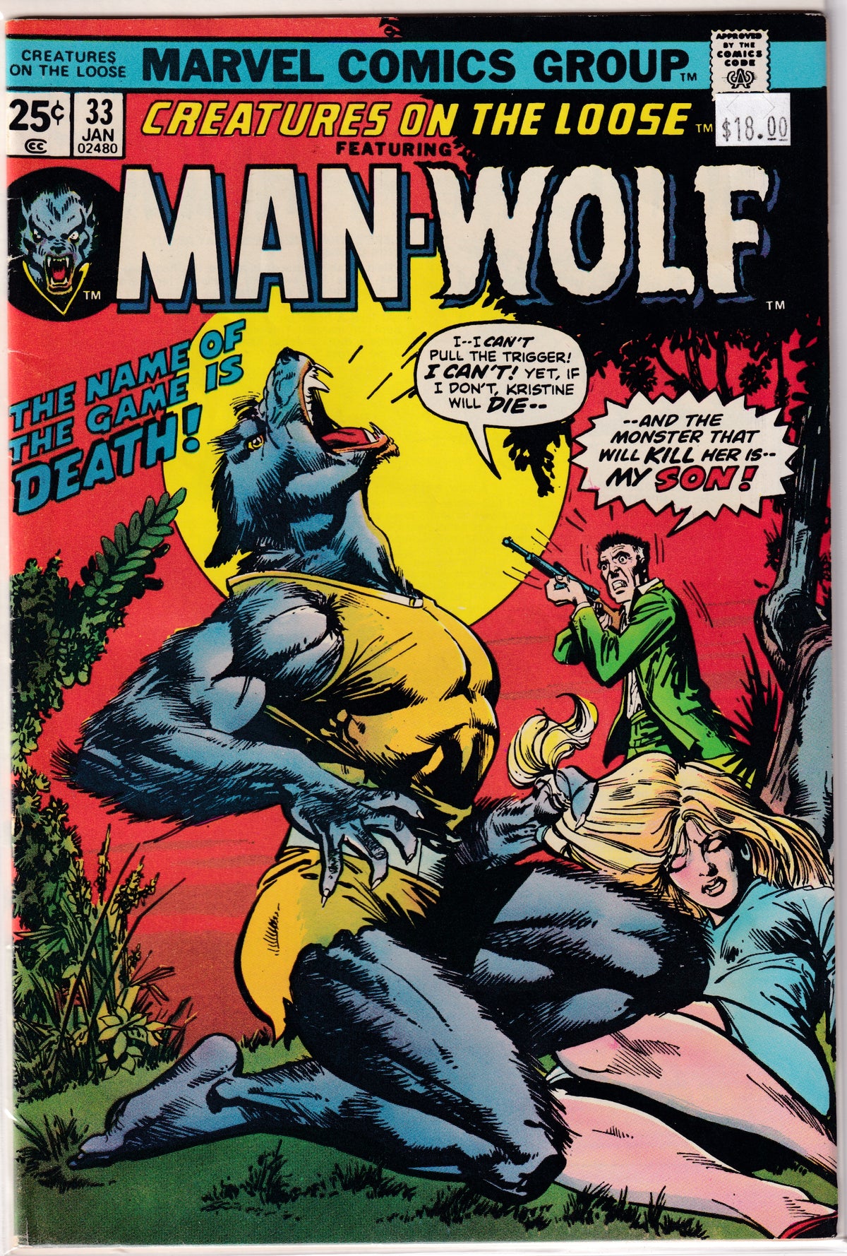Creatures on the Loose Featuring Man-Wolf #33